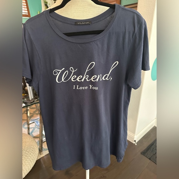 Wildfox Tops - Wildfox blue t-shirt, size large